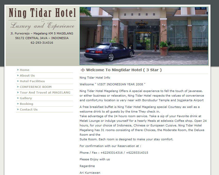 portfolio : Ning Tidar hotel
